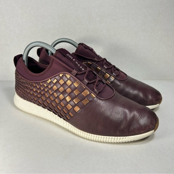 Cole Haan 2.0 Studiogrand Basketweave Wine/ Purple Casual Shoe W05428; Women 9.5 - Picture 5 of 16